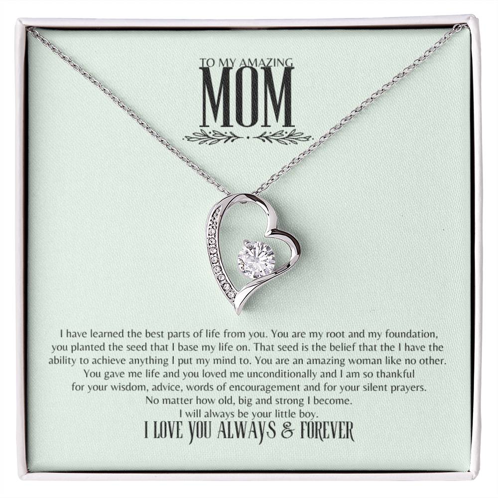 To My Amazing Mom Necklace | Mom Son Necklace | Mother&