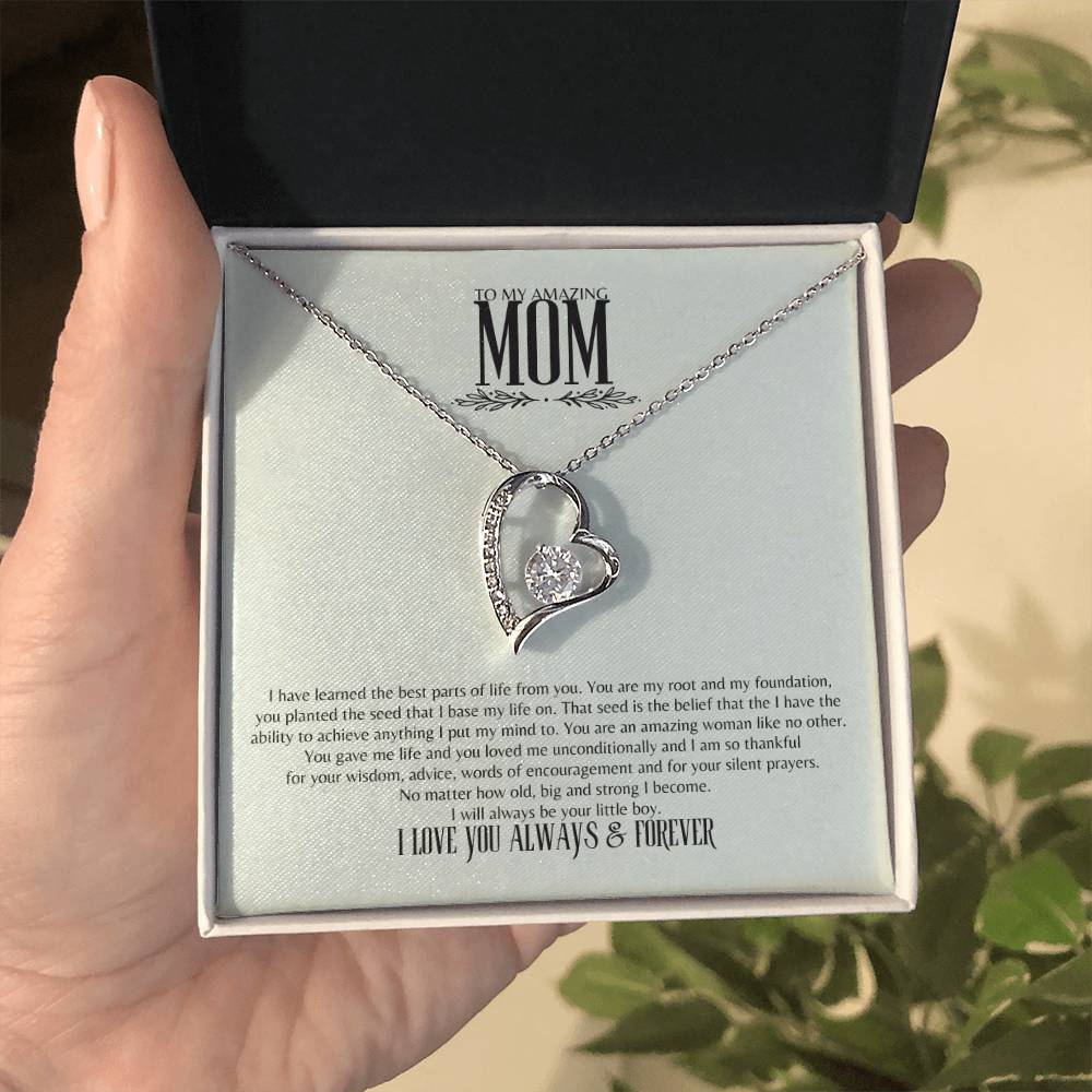 To My Amazing Mom Necklace | Mom Son Necklace | Mother&