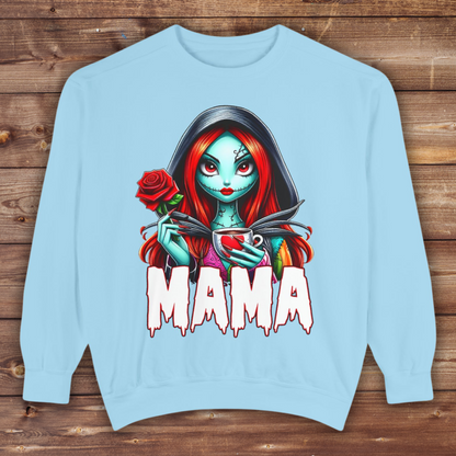 Sally Mama Crewneck | Cute Spooky Crewneck | Sally Crewneck | Unisex Garment-Dyed Sweatshirt