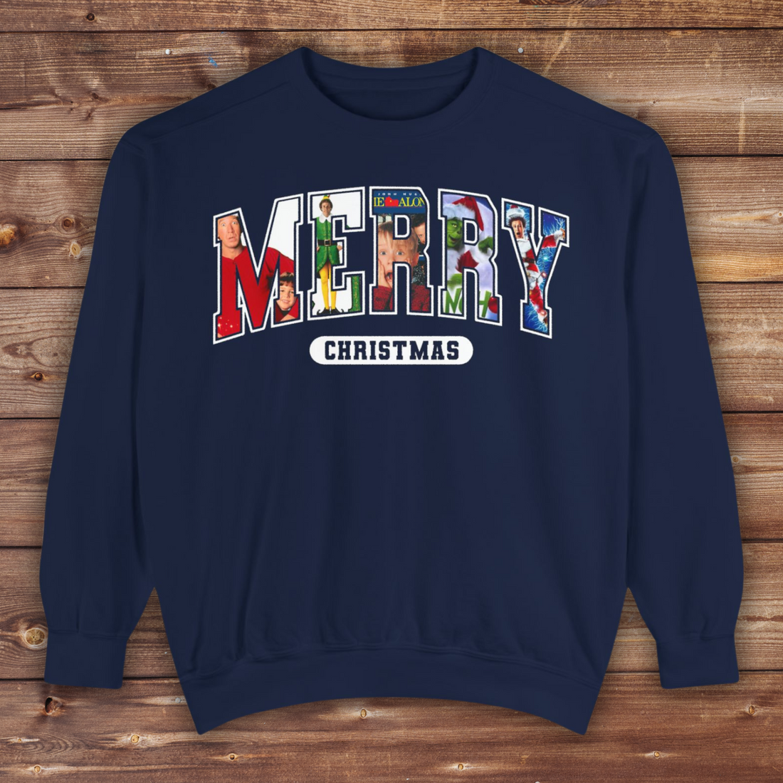 Merry Christmas Garment-Dyed Unisex Sweatshirt