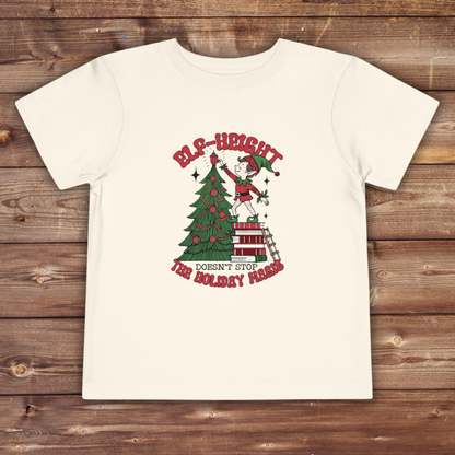 Toddler Christmas Tee - &quot;Elf-height&quot; Fun for Holiday Celebrations