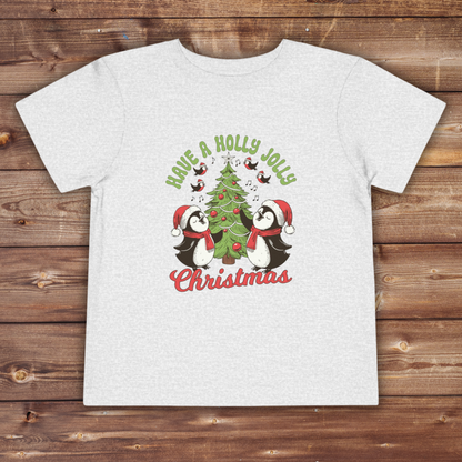 Toddler Christmas Tee - Have a Holly Jolly Christmas Design