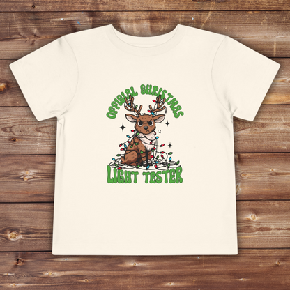 Toddler Christmas Tee - Official Light Tester Reindeer Design