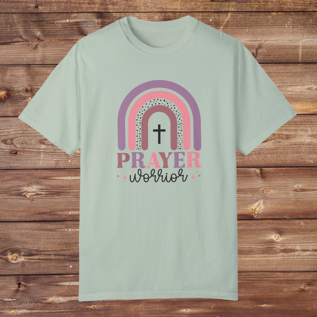 Prayer Warrior Unisex Garment-Dyed T-Shirt - Inspirational Faith Tee