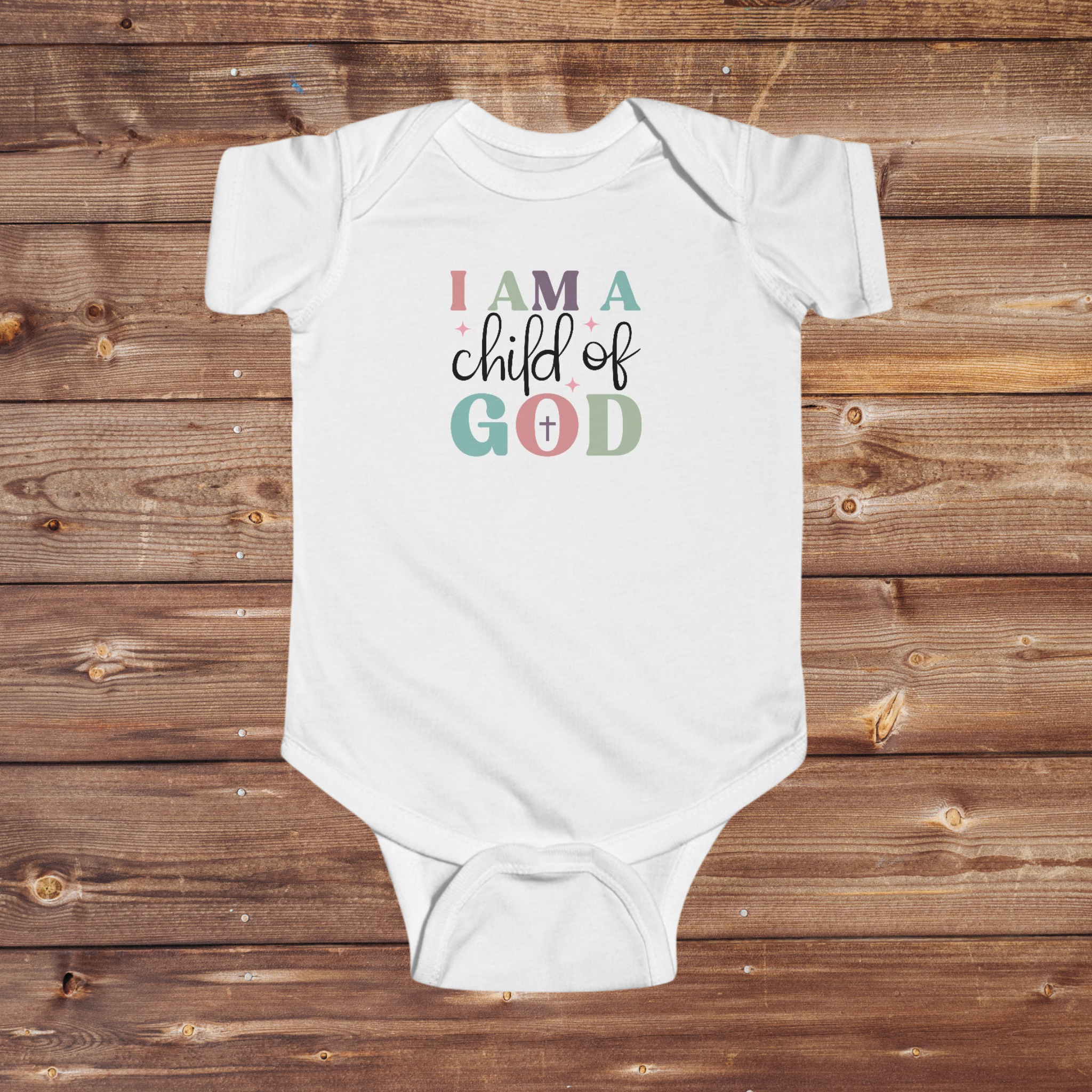 I Am a Child of God Infant Bodysuit - Faith Inspired Baby Outfit