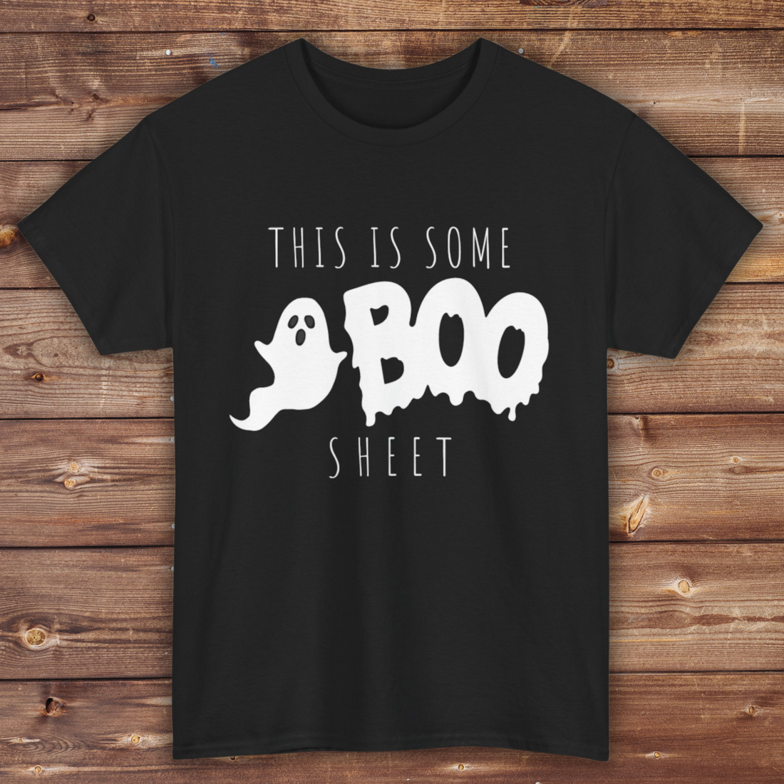 Halloween Ghost T-shirt | This is Some Boo Sheet T-shirt | Unisex Heavy Cotton Tee