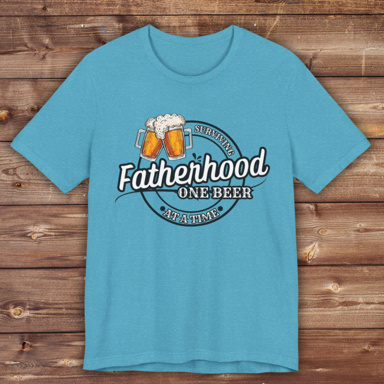 Surviving Fatherhood One Beer At A Time Shirt | Funny Fathers Day Shirt | Gift For Dad | Fathers Day Gift