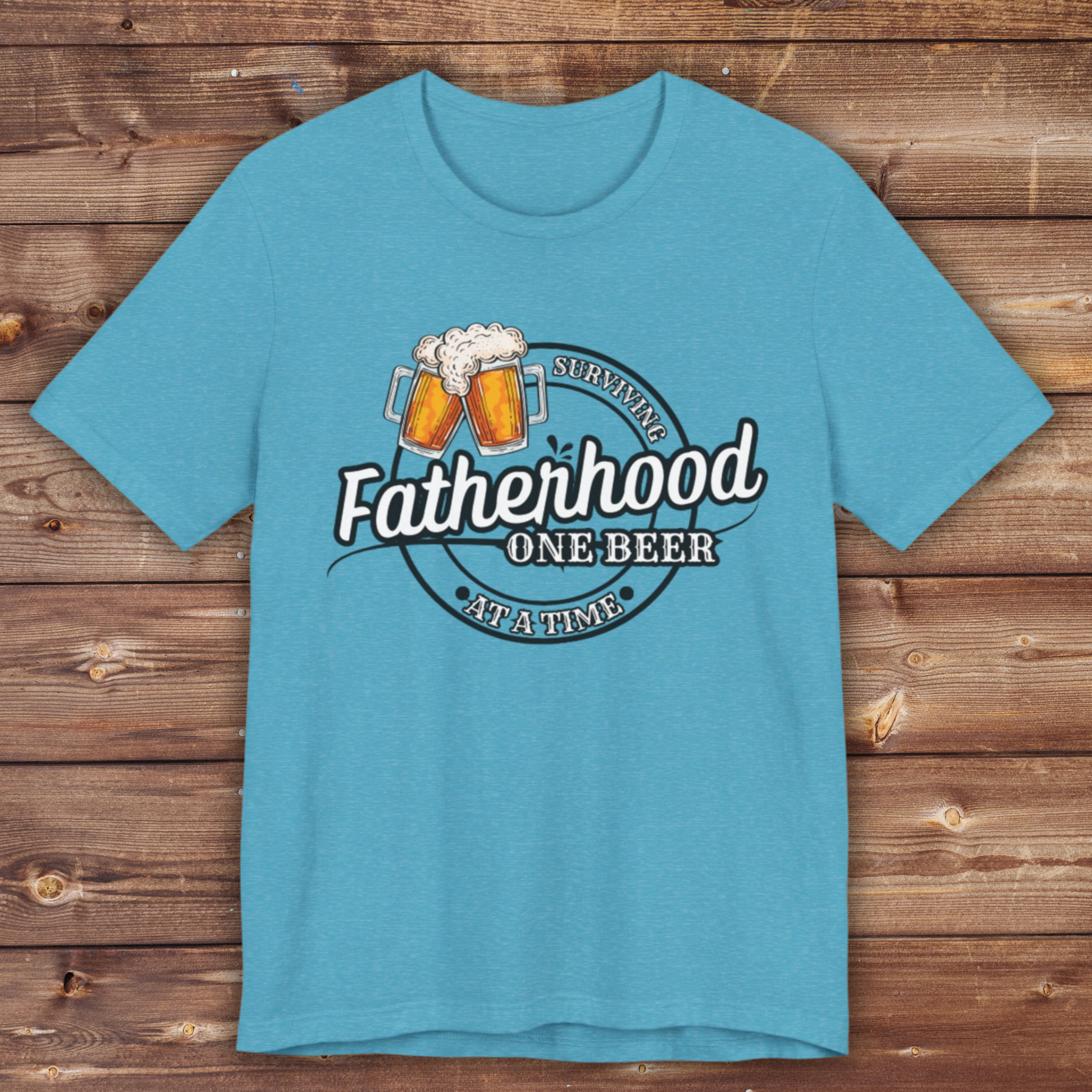 Surviving Fatherhood One Beer At A Time Shirt | Funny Fathers Day Shirt | Gift For Dad | Fathers Day Gift