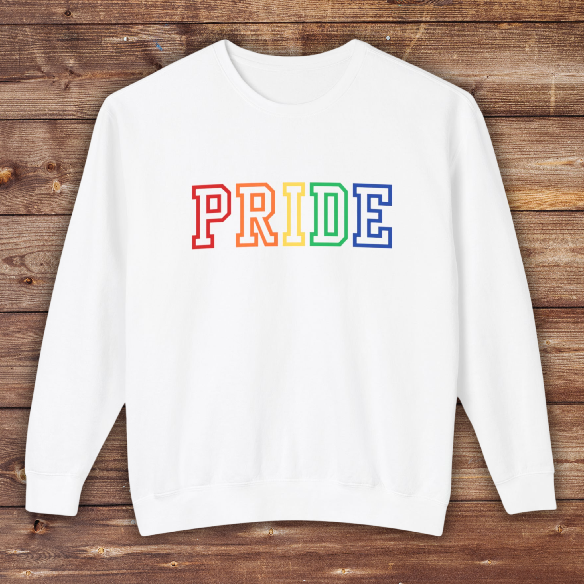 PRIDE Unisex Lightweight Crewneck Sweatshirt | Pride Month | LGBTQ | Pride Crewneck | LGBTQ Crewneck