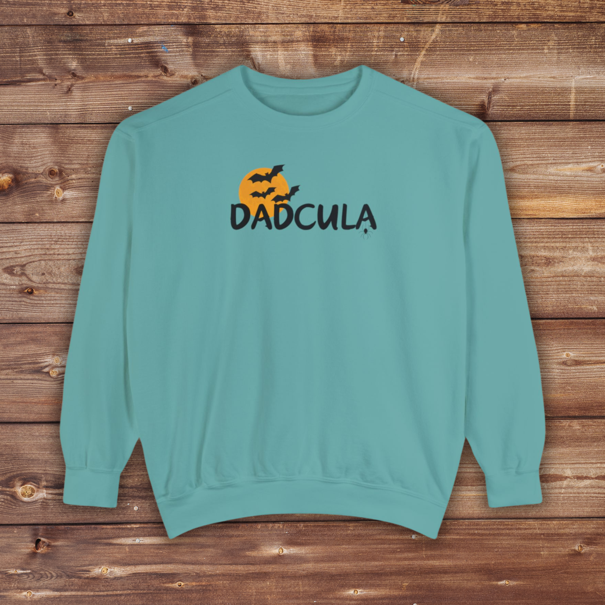 Dadcula Halloween Crewneck | Unisex Garment-Dyed Sweatshirt