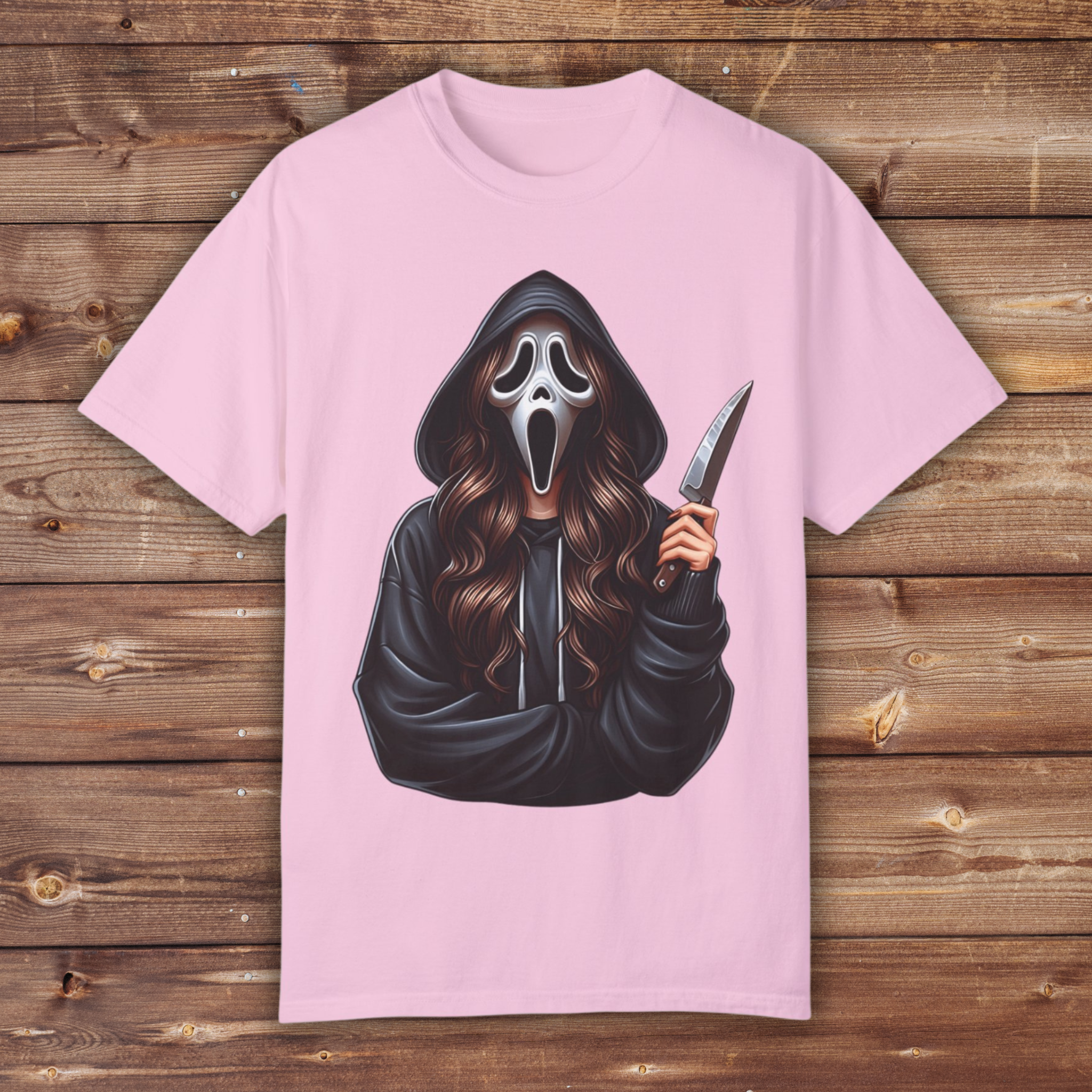 Scream Girl Shirt | Scream Shirt | Unisex Garment-Dyed T-shirt